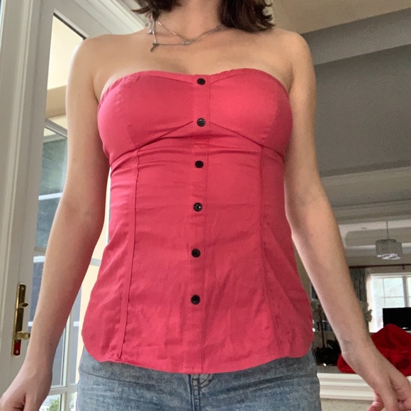 Guess Pink Strapless Bustier - Picture 4 of 4